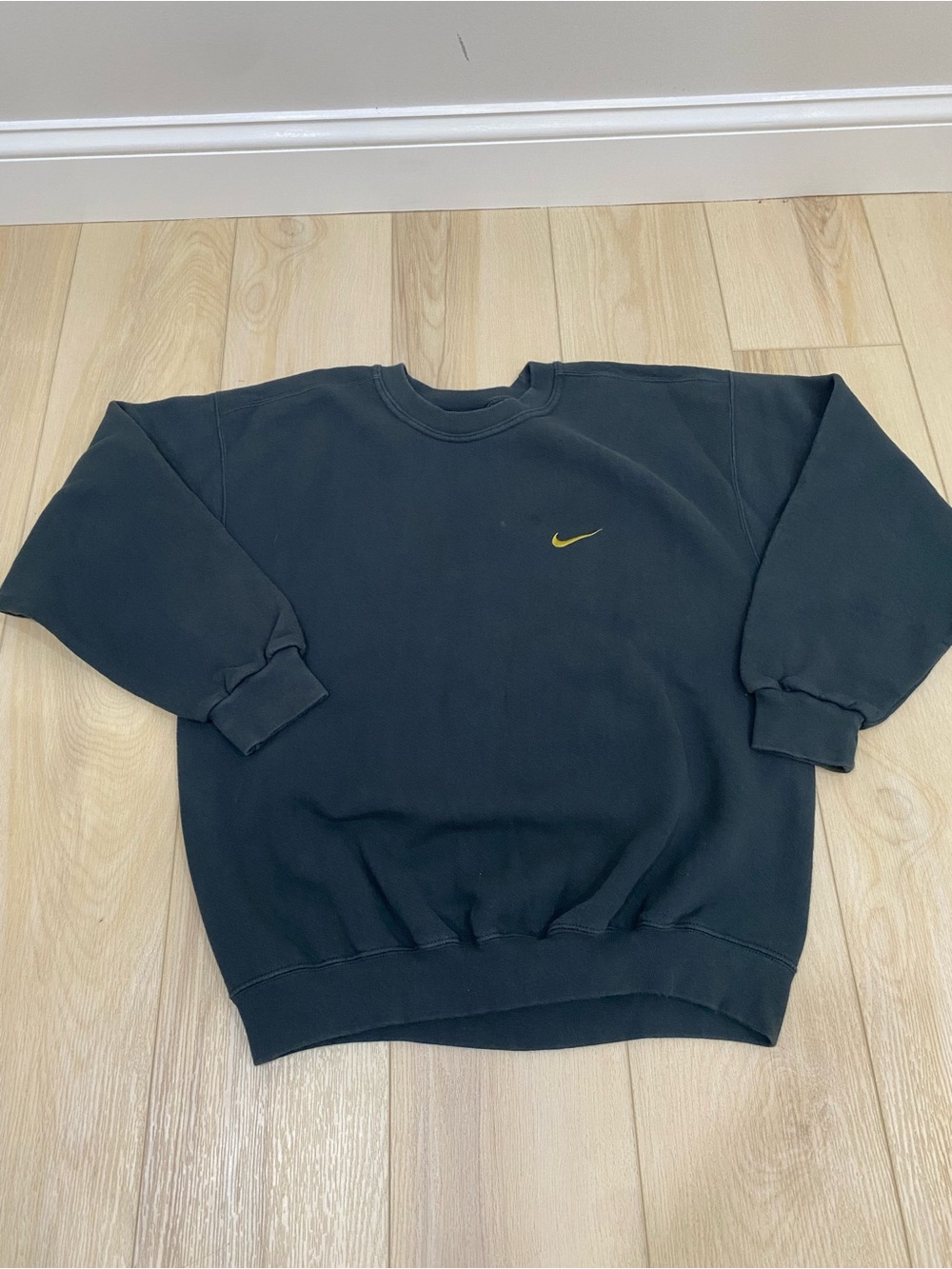 Vintage Nike Sweatshirt Mens Size Medium Green Fleece Skate Grunge 90s White Tag